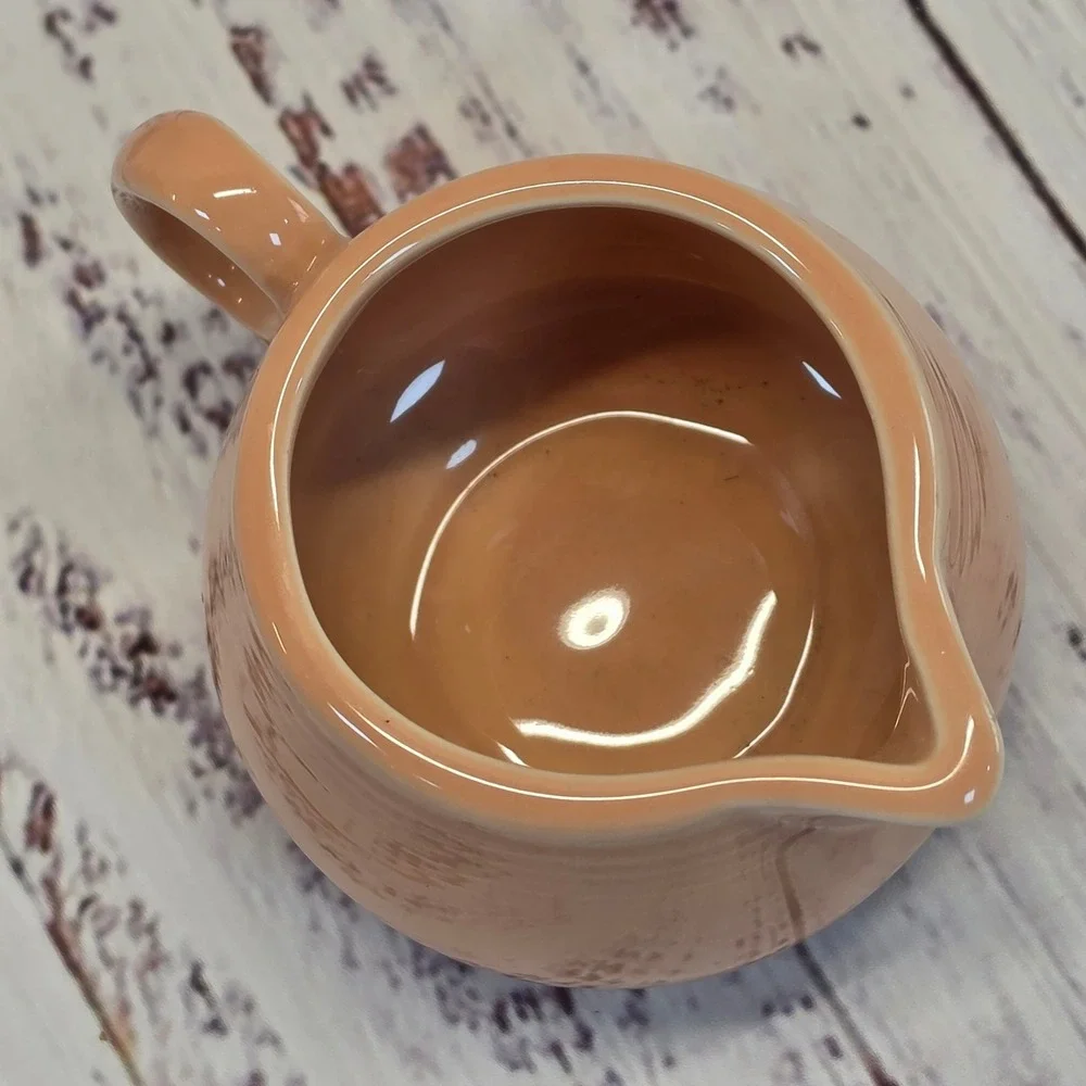 Fiesta Creamer 8oz Apricot Good Vintage Art Deco Pottery Retired Home Laughlin